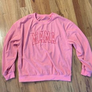 SHEIN Pink 'MAMA' Long Sleeve Tee